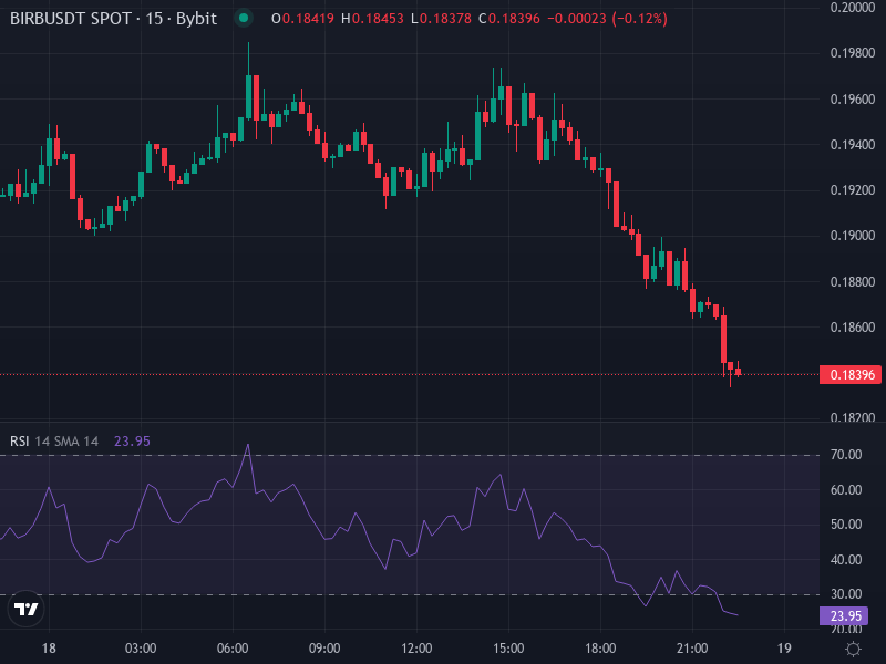 Moonbirds BIRB/USDT Price Chart with Support and Resistance Zones